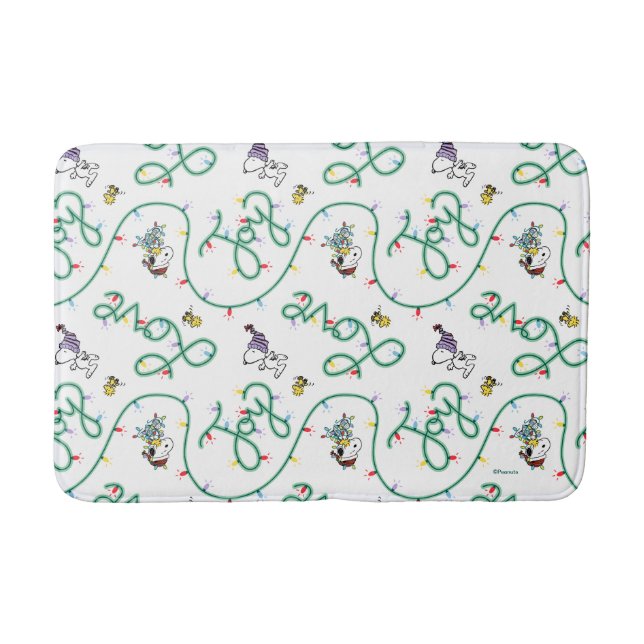 Jordnötter | Shiny och Bright jul Kärlek Mönster Badrumsmatta (Framsidan)