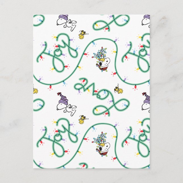 Jordnötter | Shiny och Bright jul Kärlek Mönster Vykort (Framsida)