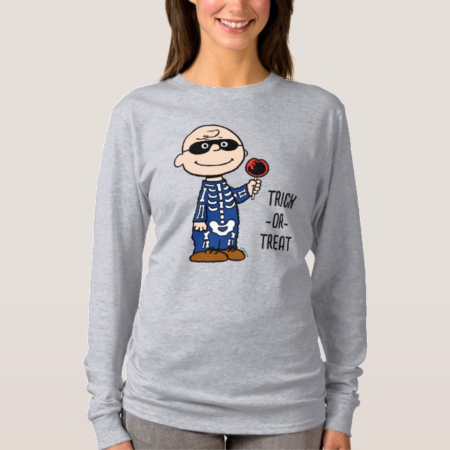 Jordnötter | Skeleton Charlie Brown T Shirt (Framsida)