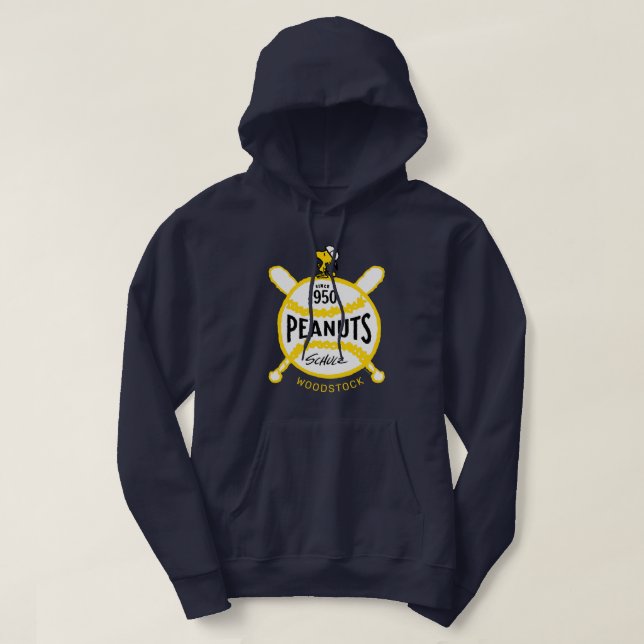 Jordnötter | SkogsbeståndetJordnötter Baseball sed Hoodie (Design framsida)