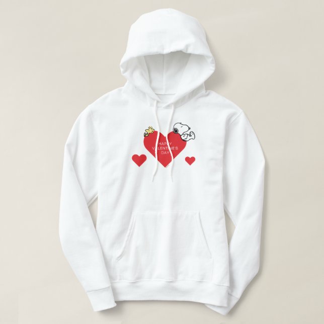Jordnötter | Skogstam och snoopy Valentine Hoodie (Design framsida)