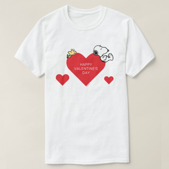 Jordnötter | Skogstam och snoopy Valentine T Shirt (Design framsida)