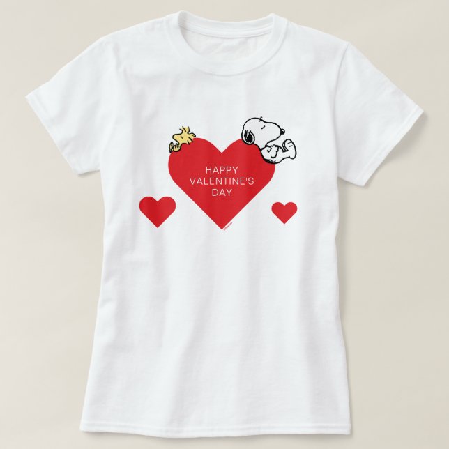 Jordnötter | Skogstam och snoopy Valentine T Shirt (Design framsida)