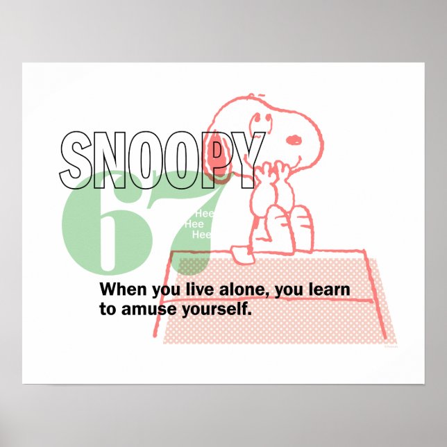 Jordnötter | Snoopy 1967 Poster (Framsidan)