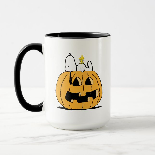 Jordnötter | Snoopy and Woodstock Jack-O-Lantern Mugg (Vänster)