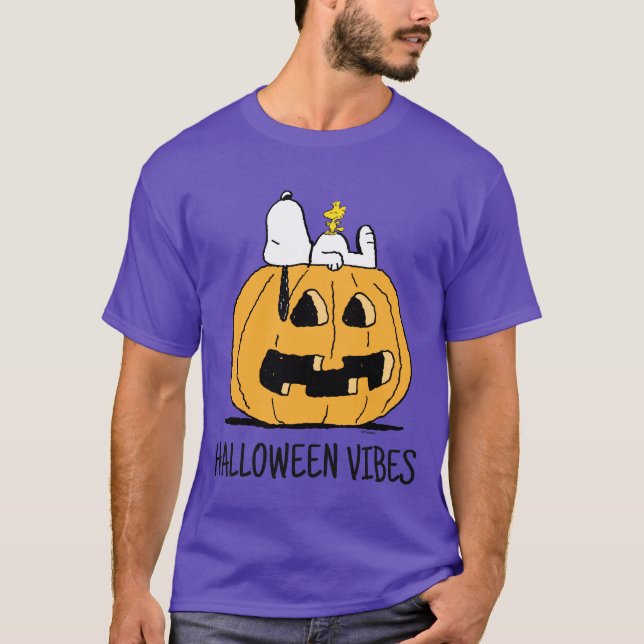 Jordnötter | Snoopy and Woodstock Jack-O-Lantern T Shirt (Framsida)