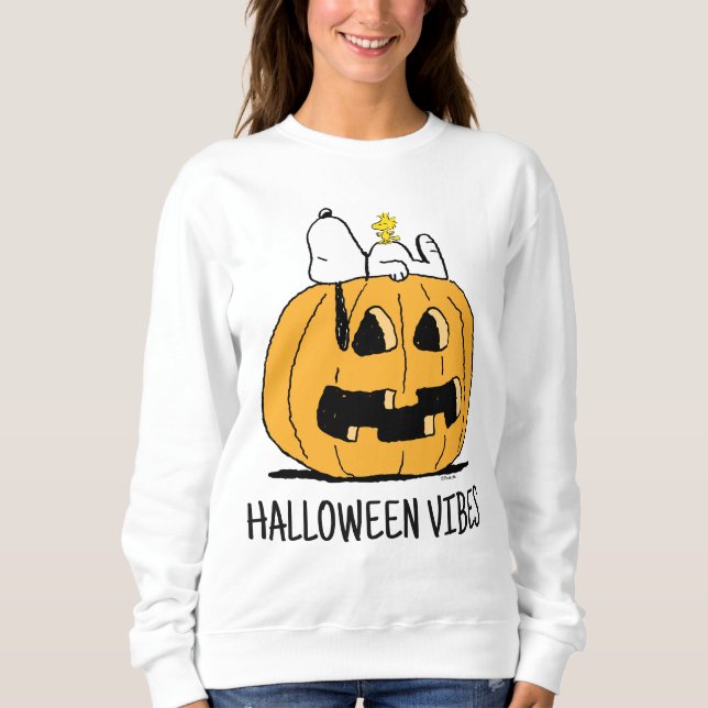 Jordnötter | Snoopy and Woodstock Jack-O-Lantern T Shirt (Framsida)
