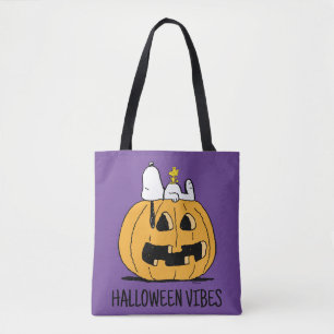 Jordnötter   Snoopy and Woodstock Jack-O-Lantern Tygkasse