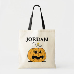 Jordnötter Snoopy and Woodstock Jack-O-Lantern Tygkasse