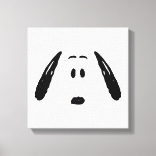 Jordnötter Snoopy Ansikte Canvastryck