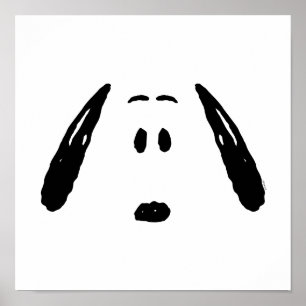Jordnötter   Snoopy Ansikte Poster