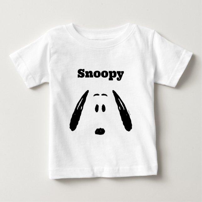 Jordnötter | Snoopy Ansikte T Shirt (Framsida)