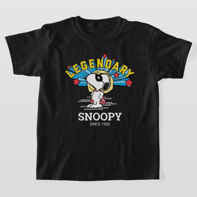 Jordnötter | Snoopy är Legendary T Shirt (Laydown)