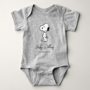 Jordnötter Snoopy   Baby kommer snart T Shirt