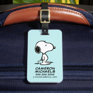 Jordnötter   Snoopy Bagagebricka