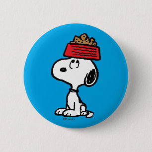 Jordnötter Snoopy Balanserar hans Hund Dish Knapp