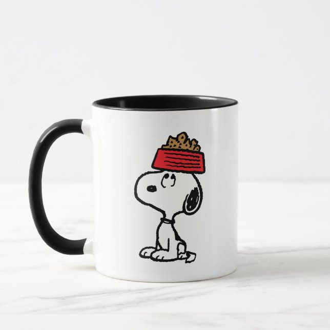Jordnötter | Snoopy Balanserar hans Hund Dish Mugg (Vänster)