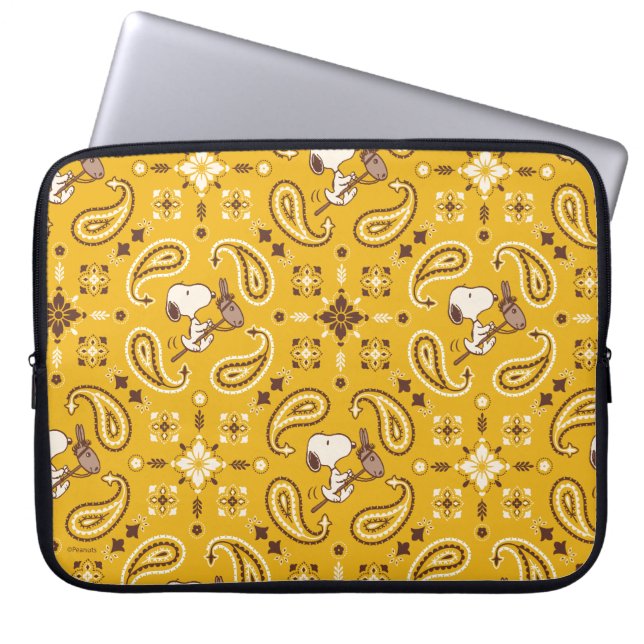 Jordnötter | Snoopy Bandana Cowboy Laptop Fodral (Framsidan)