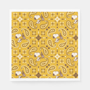 Jordnötter   Snoopy Bandana Cowboy Pappersservett