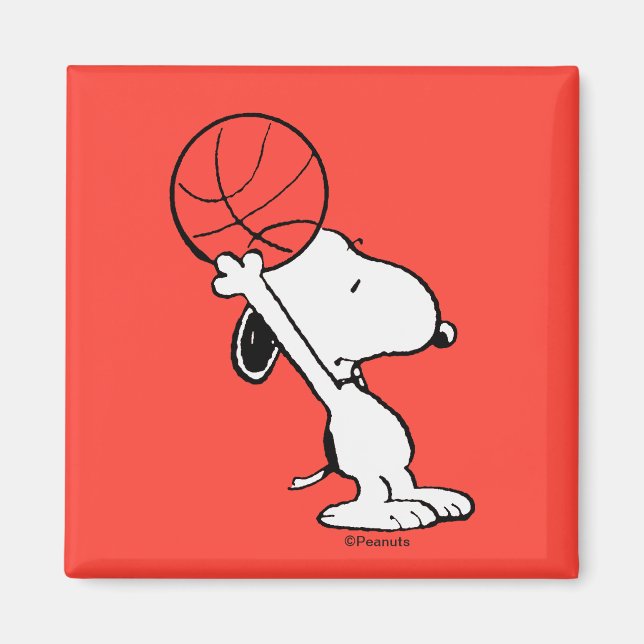 Jordnötter | Snoopy Basketball Ring Shot Magnet (Framsidan)
