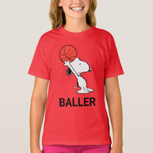 Jordnötter   Snoopy Basketball Ring Shot T Shirt