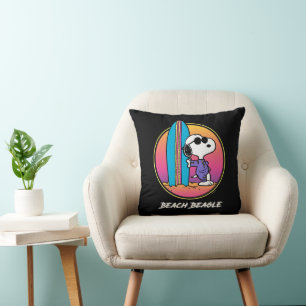 Jordnötter   Snoopy Beach Beagle Kudde