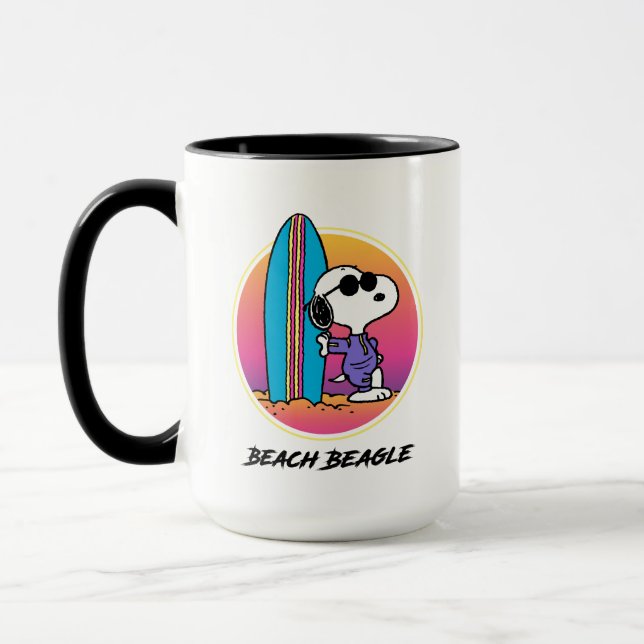 Jordnötter | Snoopy Beach Beagle Mugg (Vänster)