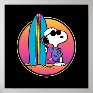Jordnötter   Snoopy Beach Beagle Poster