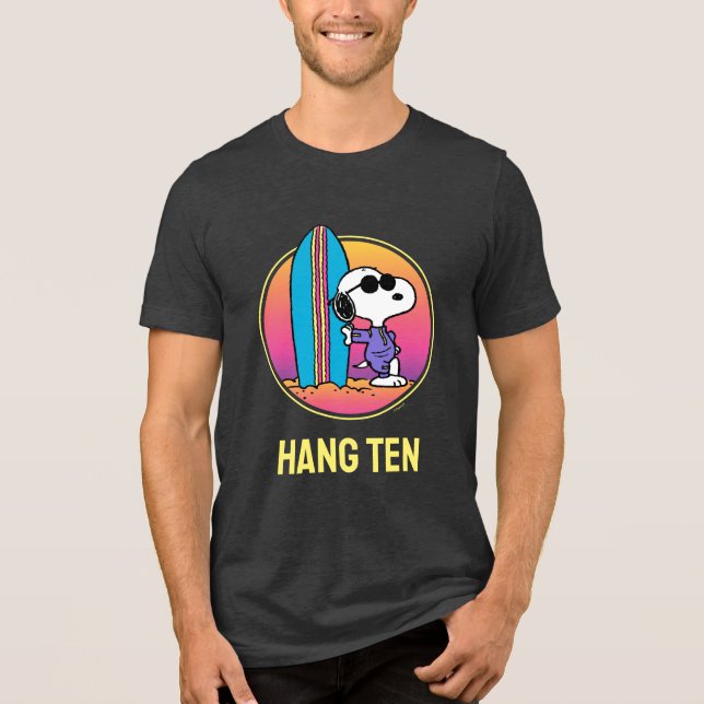 Jordnötter | Snoopy Beach Beagle T Shirt (Framsida)