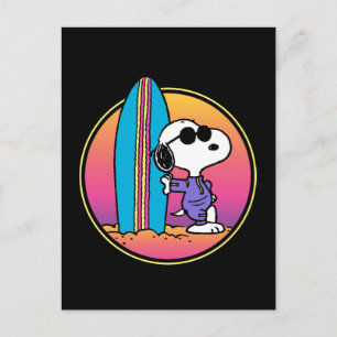 Jordnötter Snoopy Beach Beagle Vykort