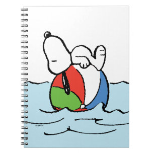 Jordnötter   Snoopy Beach Boll Beach Anteckningsbok