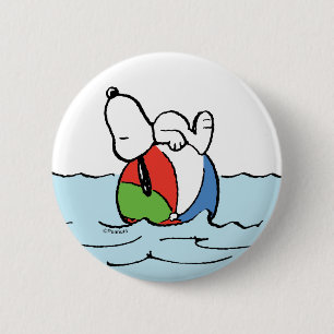 Jordnötter Snoopy Beach Boll Beach Knapp