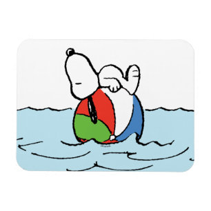 Jordnötter Snoopy Beach Boll Beach Magnet