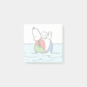 Jordnötter Snoopy Beach Boll Beach Post-it Block