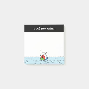 Jordnötter   Snoopy Beach Boll Beach Post-it Block