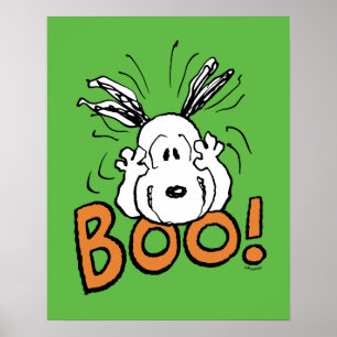Jordnötter Snoopy Boo Poster