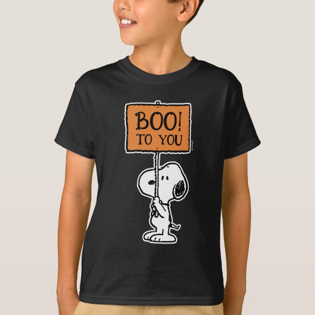 Jordnötter | Snoopy Boo! T Shirt (Framsida)