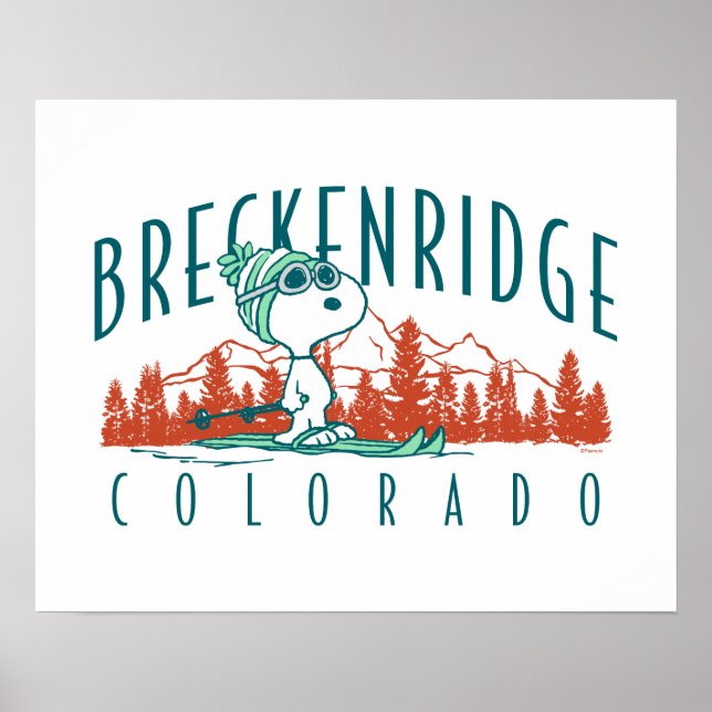 Jordnötter | Snoopy Breckenridge Colorado Poster (Framsidan)