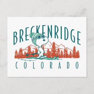 Jordnötter Snoopy Breckenridge Colorado Vykort
