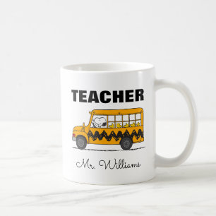 Jordnötter Snoopy Buss Driver Lärare Kaffemugg