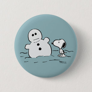 Jordnötter   Snoopy Bygger A Snögubbe Knapp