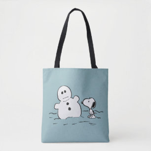 Jordnötter   Snoopy Bygger A Snögubbe Tygkasse
