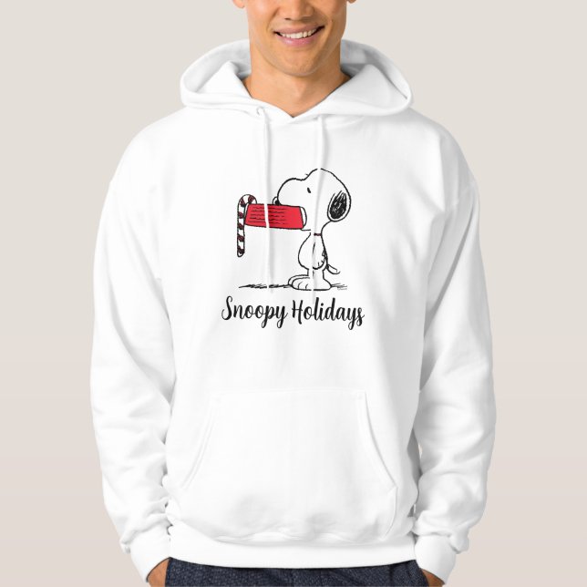 Jordnötter | Snoopy Candy cane Food Dish Hoodie (Framsida)