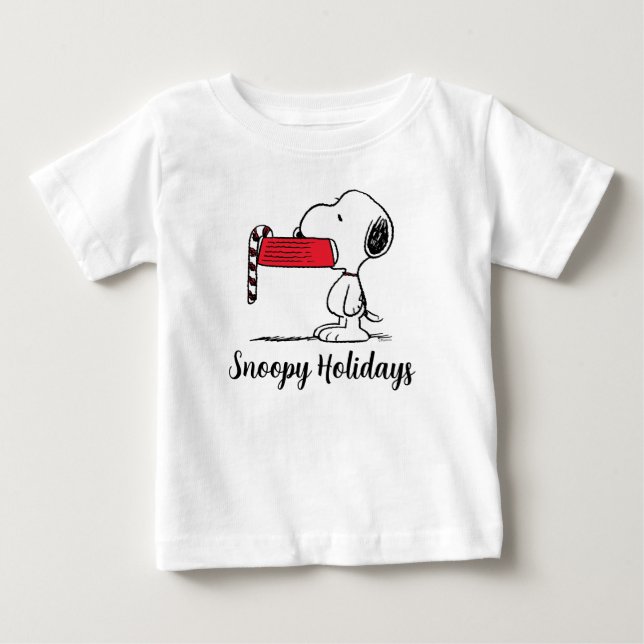 Jordnötter | Snoopy Candy cane Food Dish T Shirt (Framsida)