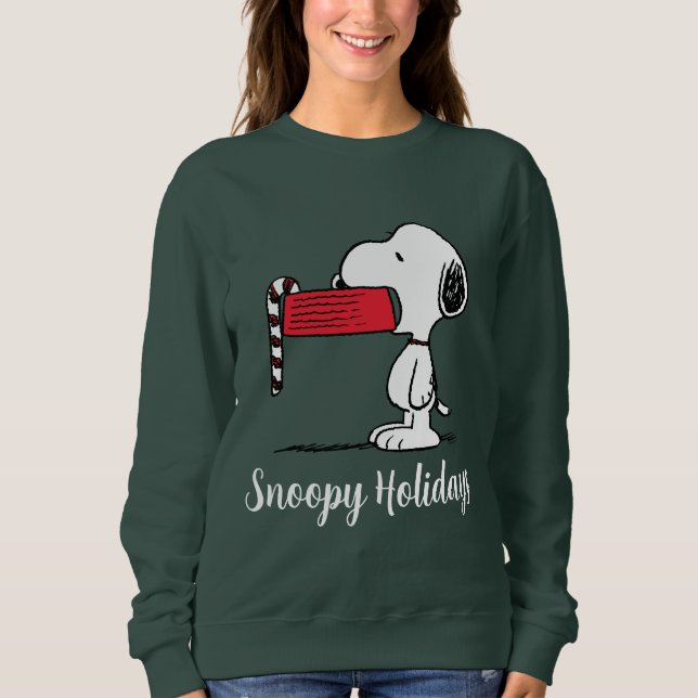 Jordnötter | Snoopy Candy cane Food Dish T Shirt (Framsida)