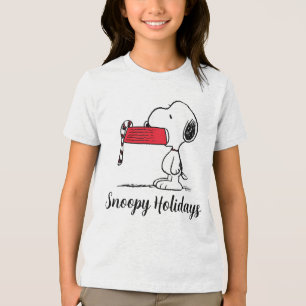 Jordnötter   Snoopy Candy cane Food Dish T Shirt