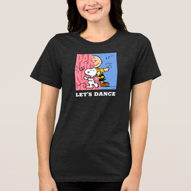 Jordnötter | Snoopy & Charlie Brown Halvdans T Shirt (Framsida)