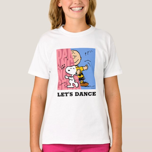 Jordnötter | Snoopy & Charlie Brown Halvdans T Shirt (Framsida)