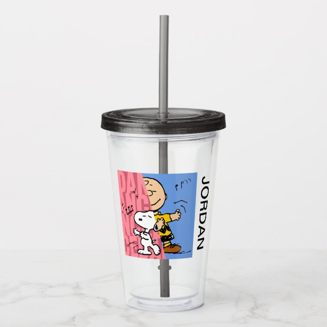 Jordnötter | Snoopy & Charlie Brown Halvdans Take Away Mugg (Framsida)