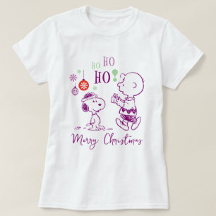 Jordnötter   Snoopy & Charlie Brown Ho Ho Ho T Shirt